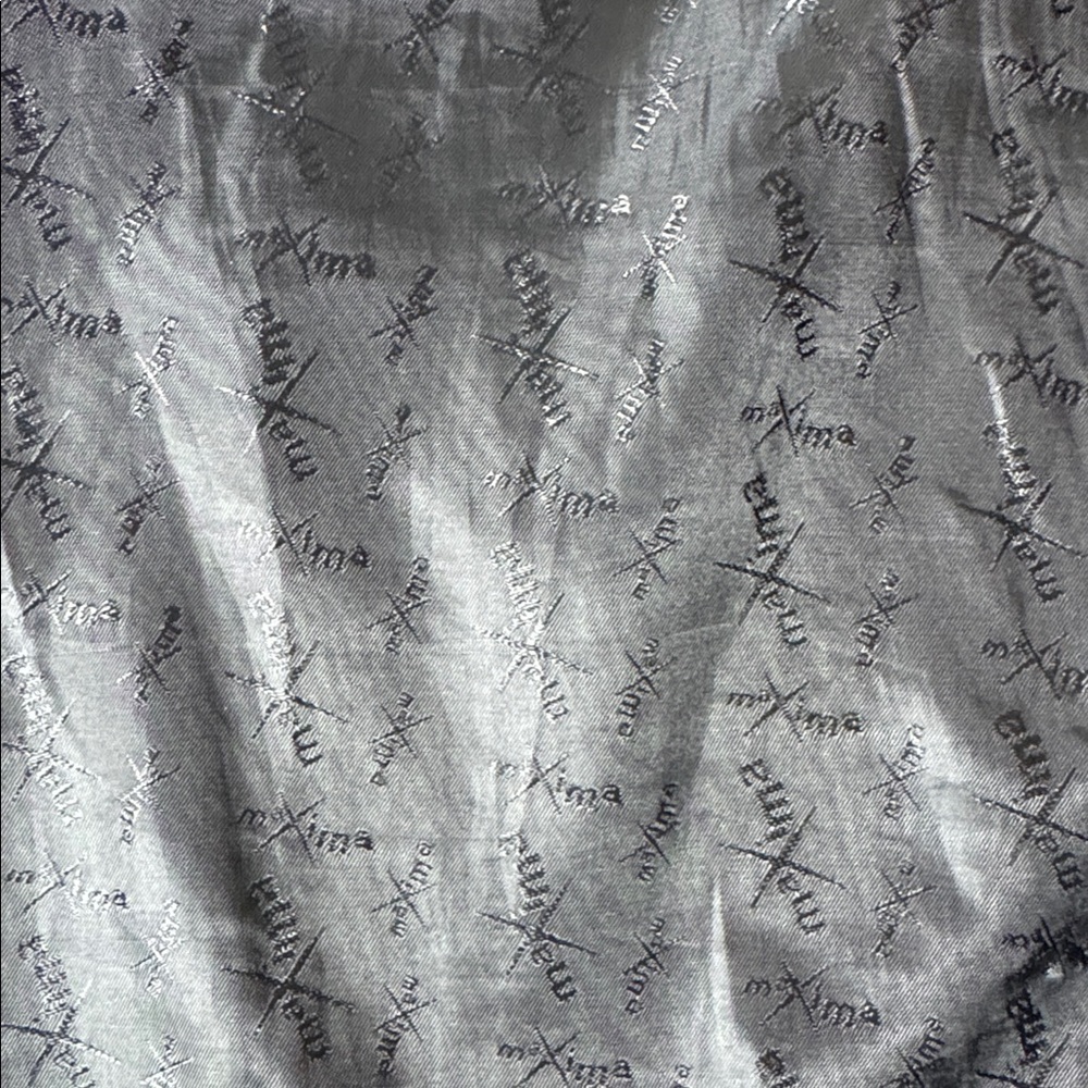 Maxima by Wilsons button down black leather jacket M - Picture 9 of 12